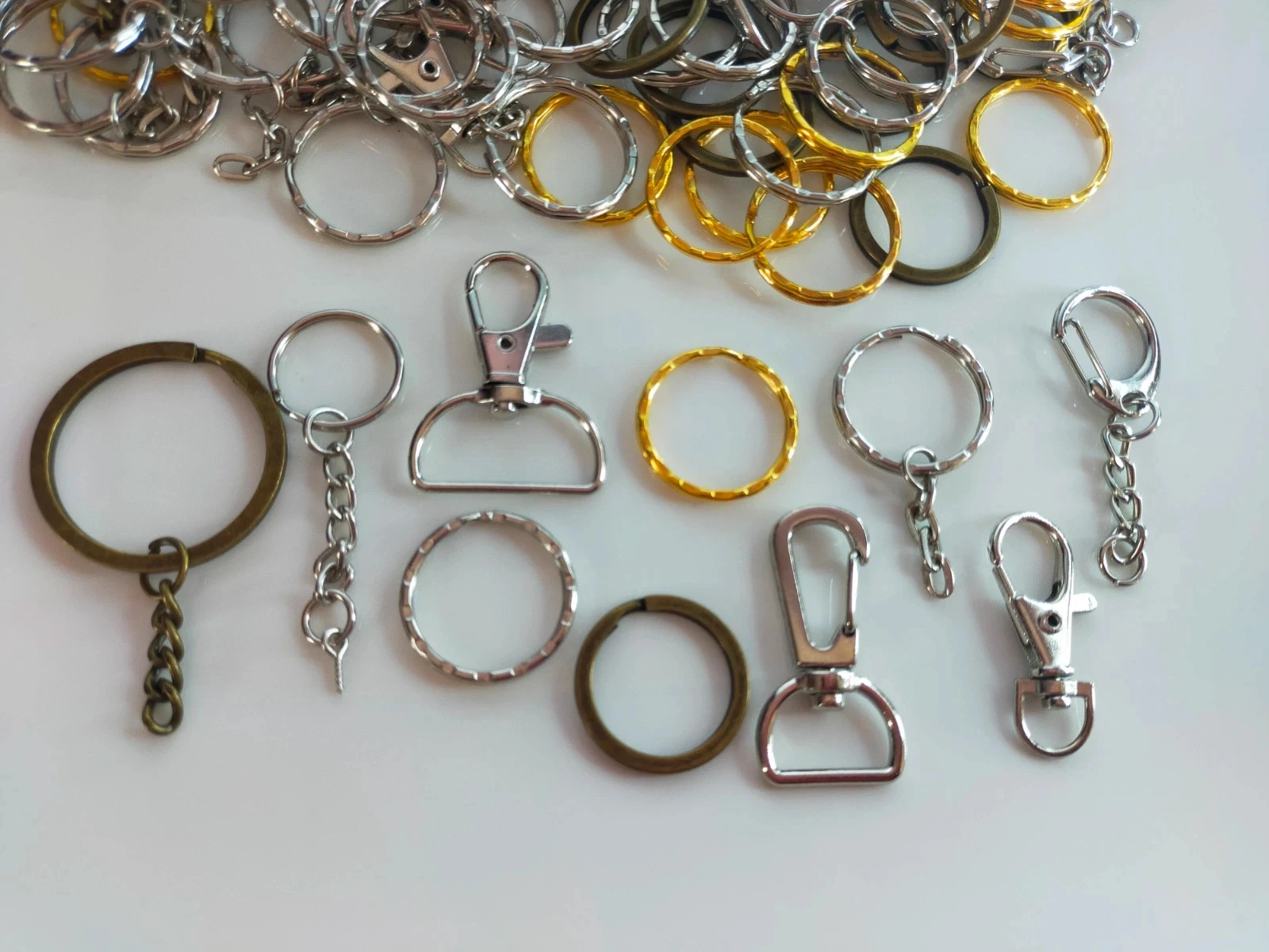 110 ringen en haakjes voor sleutelhanger Lot nr. 6600 – photo 4